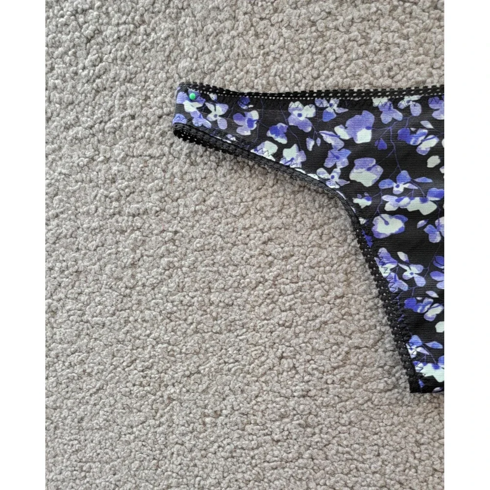 On Gossamer Mesh Printed Hipster Thong Women's M/L Evening Blossom Pull On